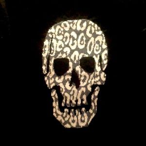 SAKS FIFTH AVENUE Long sleeve Skull sweater